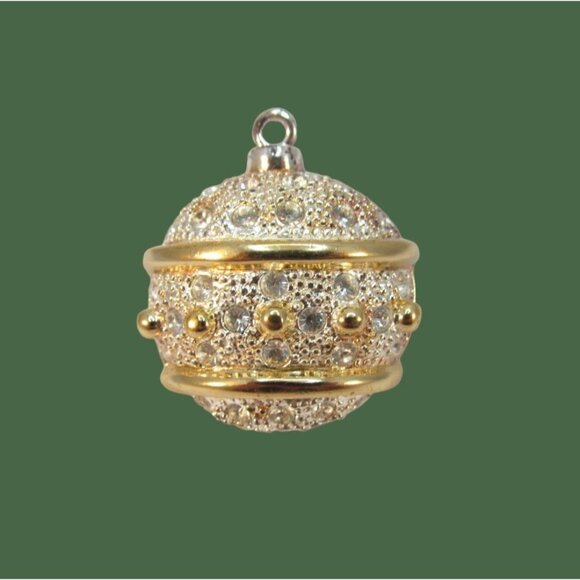 Vintage Christmas Ornament Brooch signed Roman - Picture 1 of 10